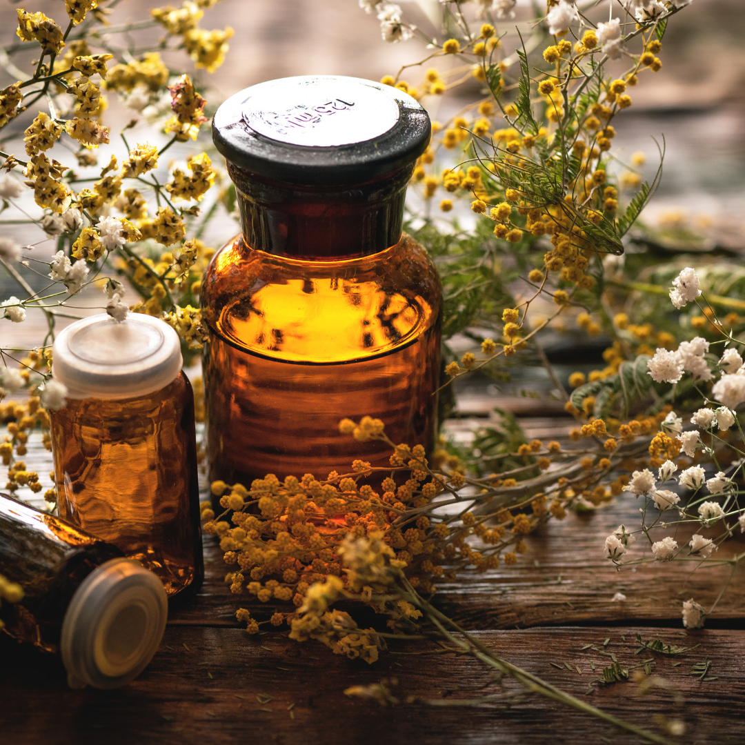 Infused botanical oils.